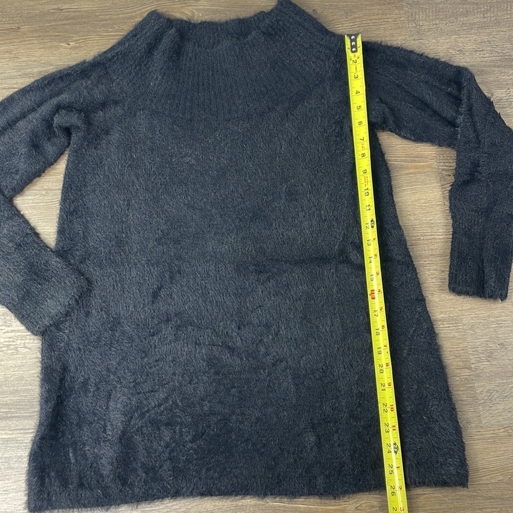 Loft Fuzzy Black Long Sleeve Sweater, size small - Picture 4 of 10